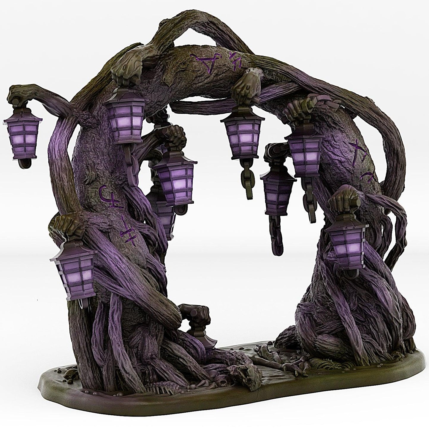 3D Printed Fantastic Portals and Effects Creepy Forest Portal 28mm - 32mm D&D Wargaming