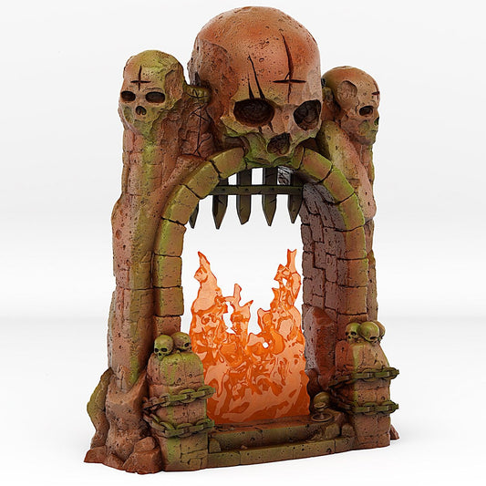 3D Printed Fantastic Portals and Effects Dungeon Entrance Portal 28mm - 32mm D&D Wargaming
