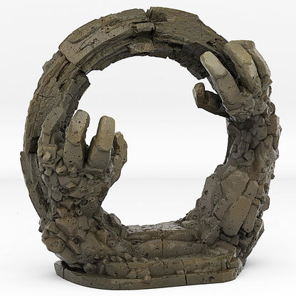 3D Printed Fantastic Portals and Effects Golem Portal 28mm - 32mm D&D Wargaming