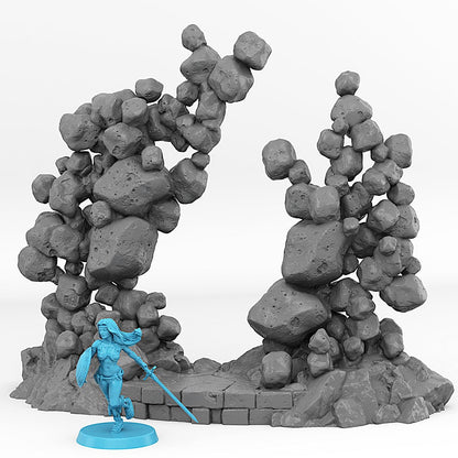3D Printed Fantastic Portals and Effects Gravity Portal 28mm - 32mm D&D Wargaming
