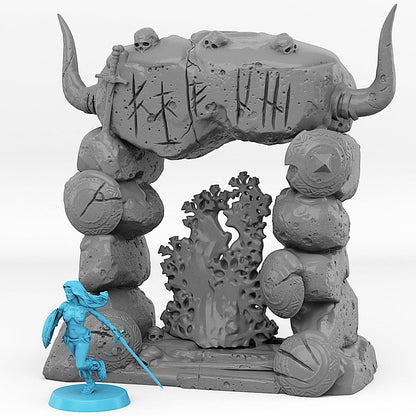 3D Printed Fantastic Portals and Effects Northmen Portal 28mm - 32mm D&D Wargaming