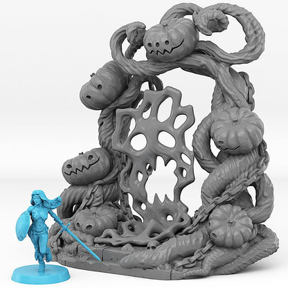 3D Printed Fantastic Portals and Effects Pumpkins Portal 28mm - 32mm D&D Wargaming