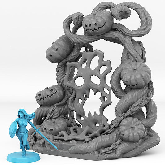 3D Printed Fantastic Portals and Effects Pumpkins Portal 28mm - 32mm D&D Wargaming
