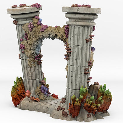 3D Printed Fantastic Portals and Effects Underwater Temple Portal 28mm - 32mm D&D Wargaming