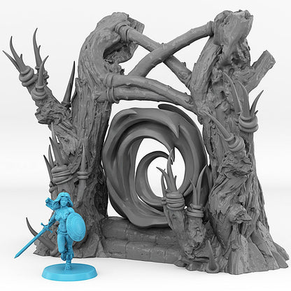 3D Printed Fantastic Portals and Effects Witch Portal 28mm - 32mm D&D Wargaming