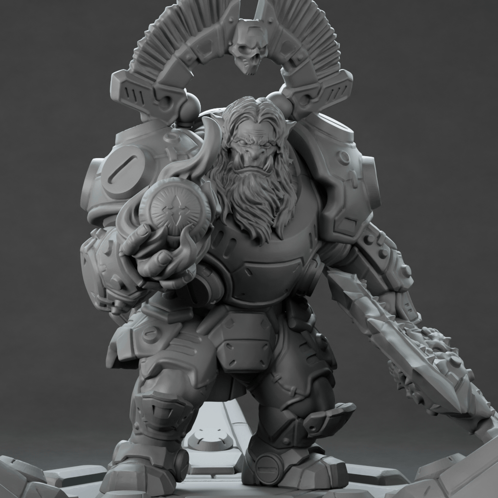3D Printed Nafarrate Assault Orc Set Space Orcs 28 32 mm D&D
