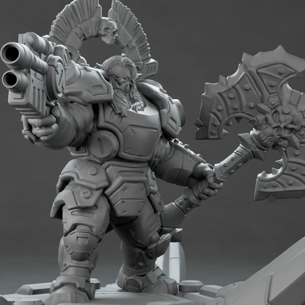 3D Printed Nafarrate Assault Orc Set Space Orcs 28 32 mm D&D