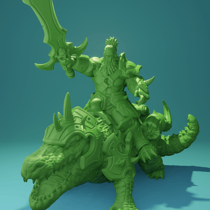 3D Printed Nafarrate Crocodile Rider Orc Set Orcs Army 28 32 mm D&D