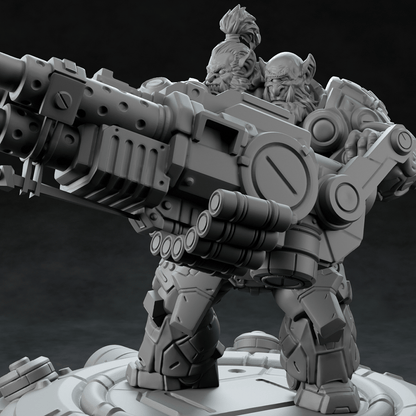 3D Printed Nafarrate Heavy Orc Set Space Orcs 28 32 mm D&D