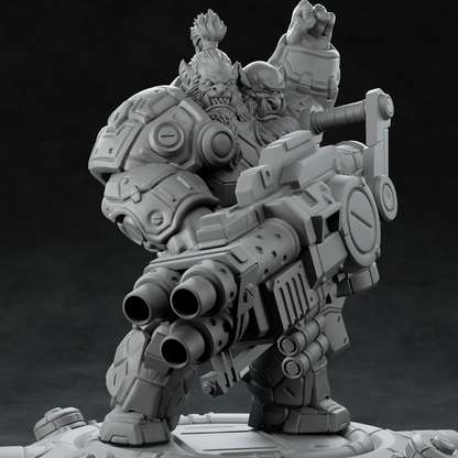 3D Printed Nafarrate Heavy Orc Set Space Orcs 28 32 mm D&D