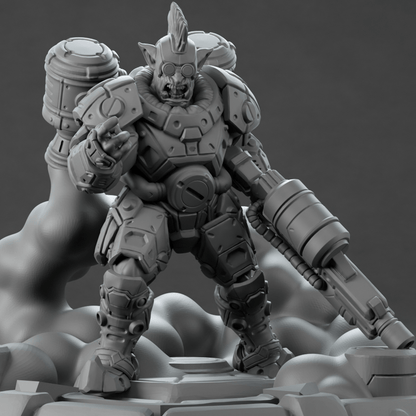 3D Printed Nafarrate Jumper Orc Set Space Orcs 28 32 mm D&D