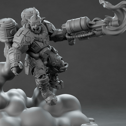3D Printed Nafarrate Jumper Orc Set Space Orcs 28 32 mm D&D
