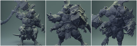 3D Printed Nafarrate Rats Army Rat Berserker Set 28mm 32mm D&D