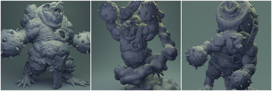 3D Printed Nafarrate Rats Army Rat Bomb Set 28mm 32mm D&D
