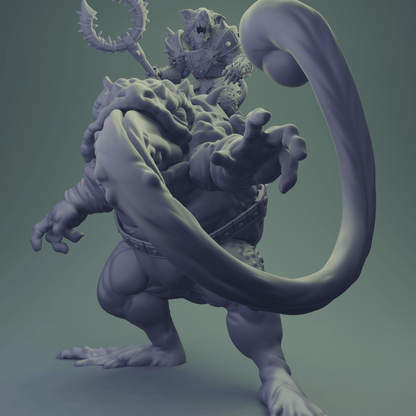 3D Printed Nafarrate Rats Army Rat Riding Frog Set 28mm 32mm D&D