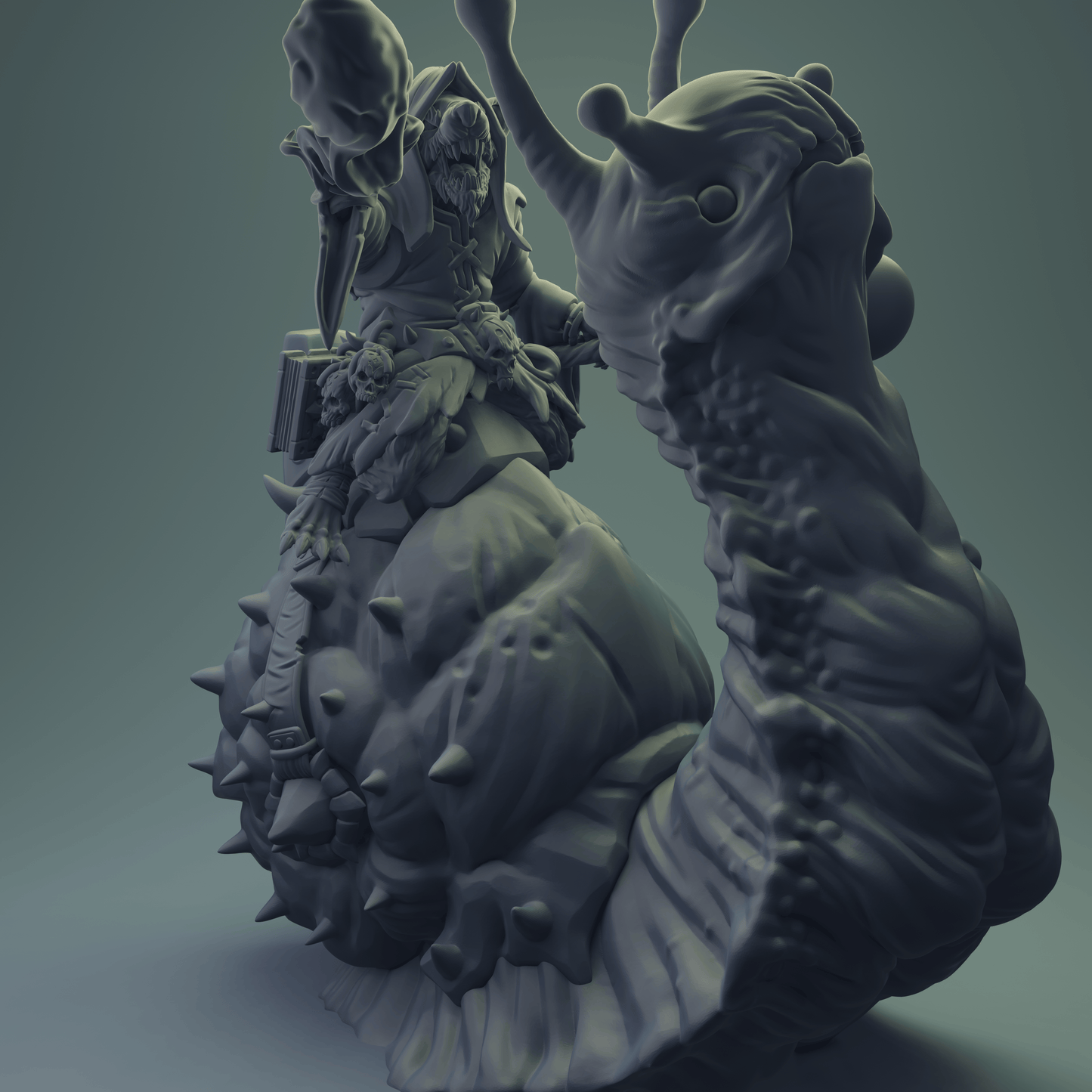 3D Printed Nafarrate Rats Army Rat Riding Snail Set 28mm 32mm D&D