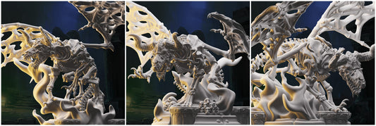 3D Printed Nafarrate Skeletons Army Bone Dragon Set 28mm 32mm D&D