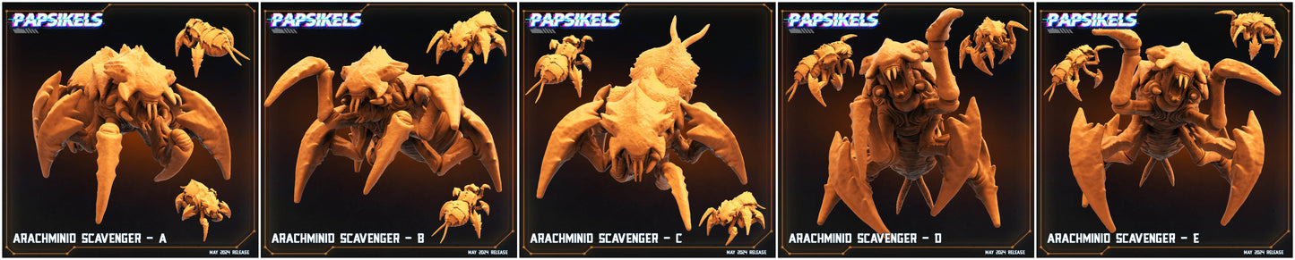 3D Printed Papsikels Arachminid Scavenger Set Democracy Troopers Bugs and Bots 28mm 32mm