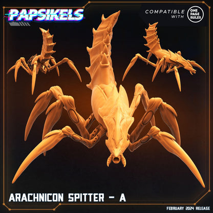 3D Printed Papsikels Arachnicon Spitter Set 28mm 32mm