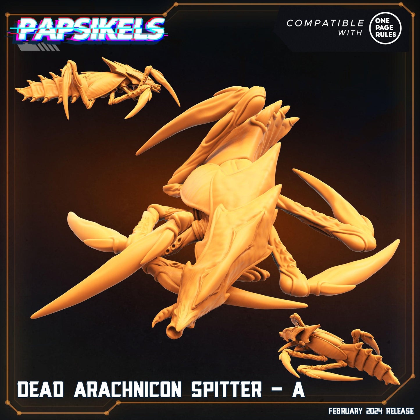 3D Printed Papsikels Arachnicon Spitter Set 28mm 32mm