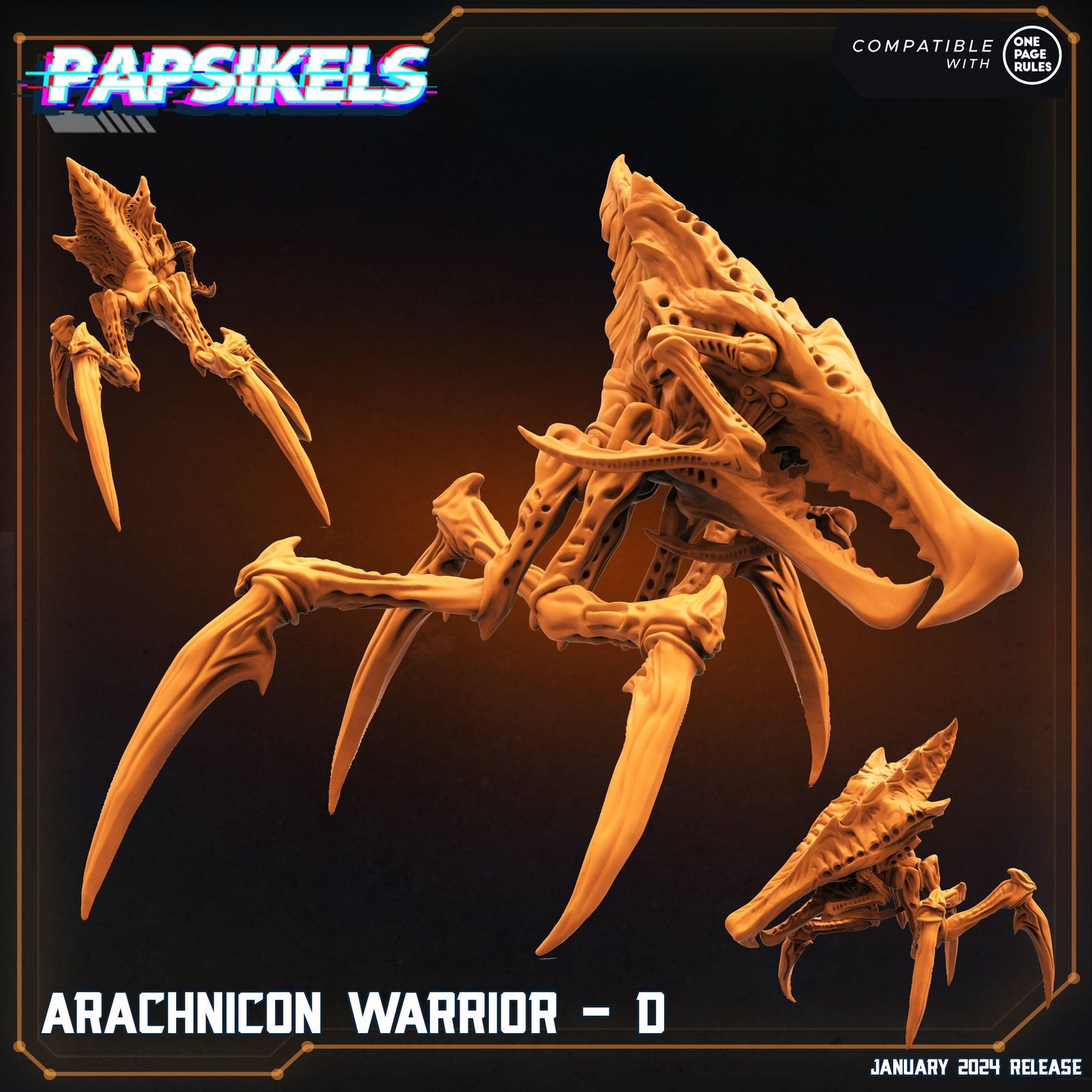 3D Printed Papsikels Arachnicon Warriors Set Dropship Troopers 28mm 32mm
