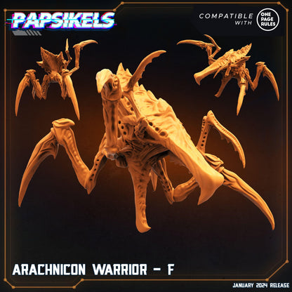 3D Printed Papsikels Arachnicon Warriors Set Dropship Troopers 28mm 32mm