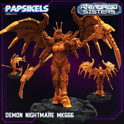 3D Printed Papsikels Armored Sisters Set 28mm 32mm