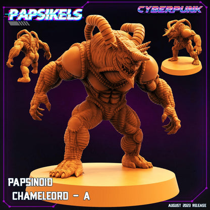 3D Printed Papsikels August 2023 - Cyberpunk Papsinoid Chameleord Set 28mm 32mm
