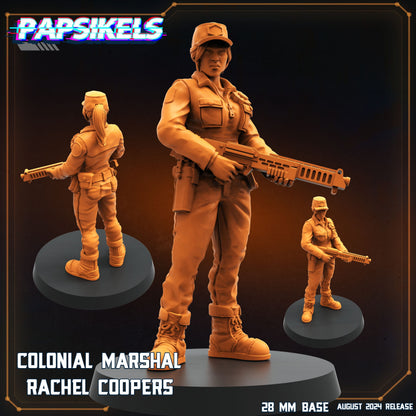 3D Printed Papsikels August 2024 Scifi Colonial Marshal Set 28mm 32mm
