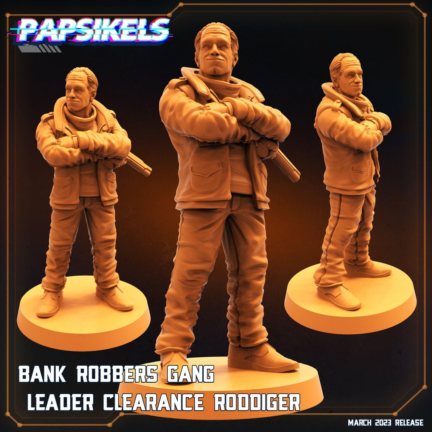 3D Printed Papsikels - Bank Robbers Gang Set - 28mm 32mm