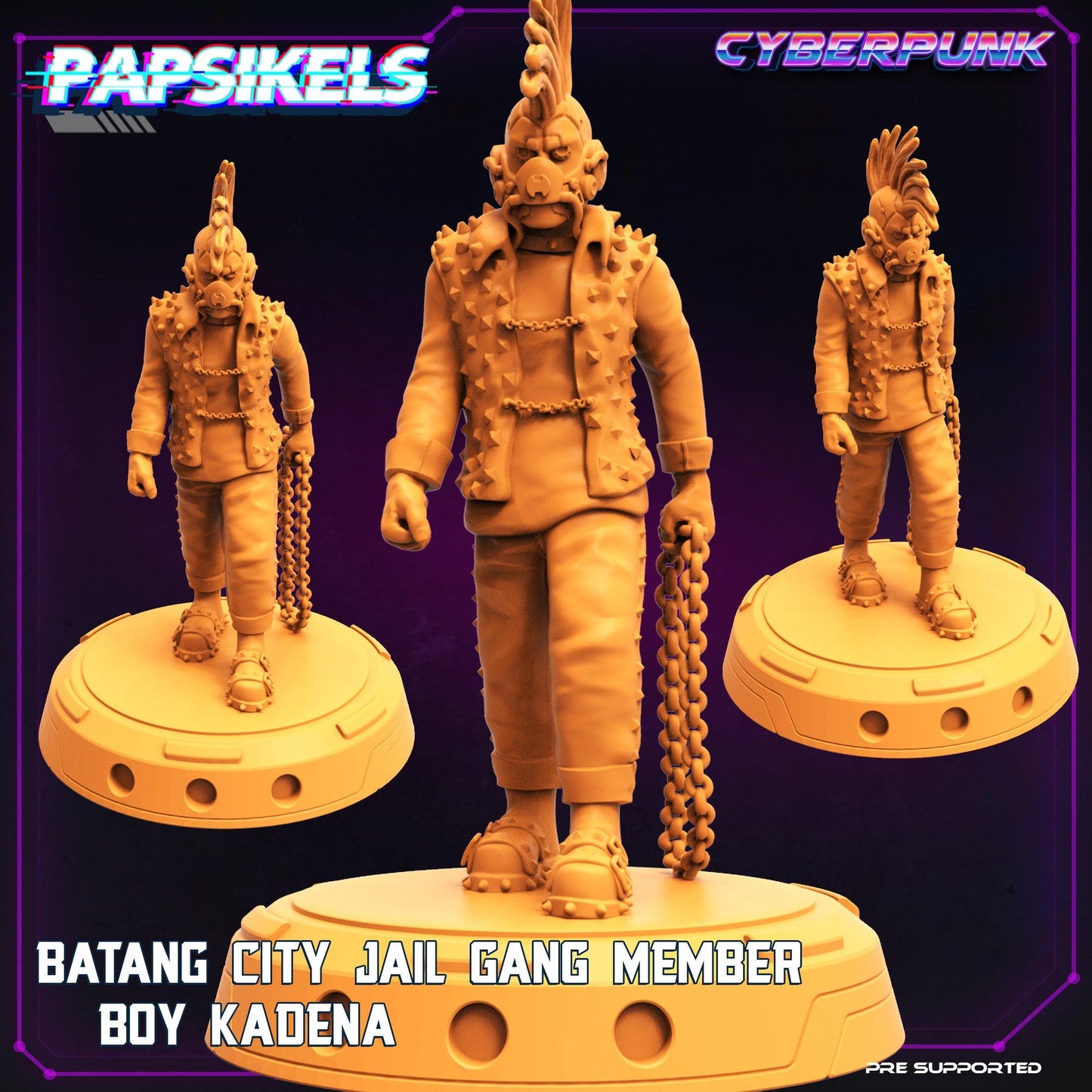 3D Printed Papsikels - Batang City Jail Gang Street Punk Set - 28mm 32mm