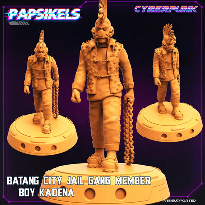 3D Printed Papsikels - Batang City Jail Gang Street Punk Set - 28mm 32mm