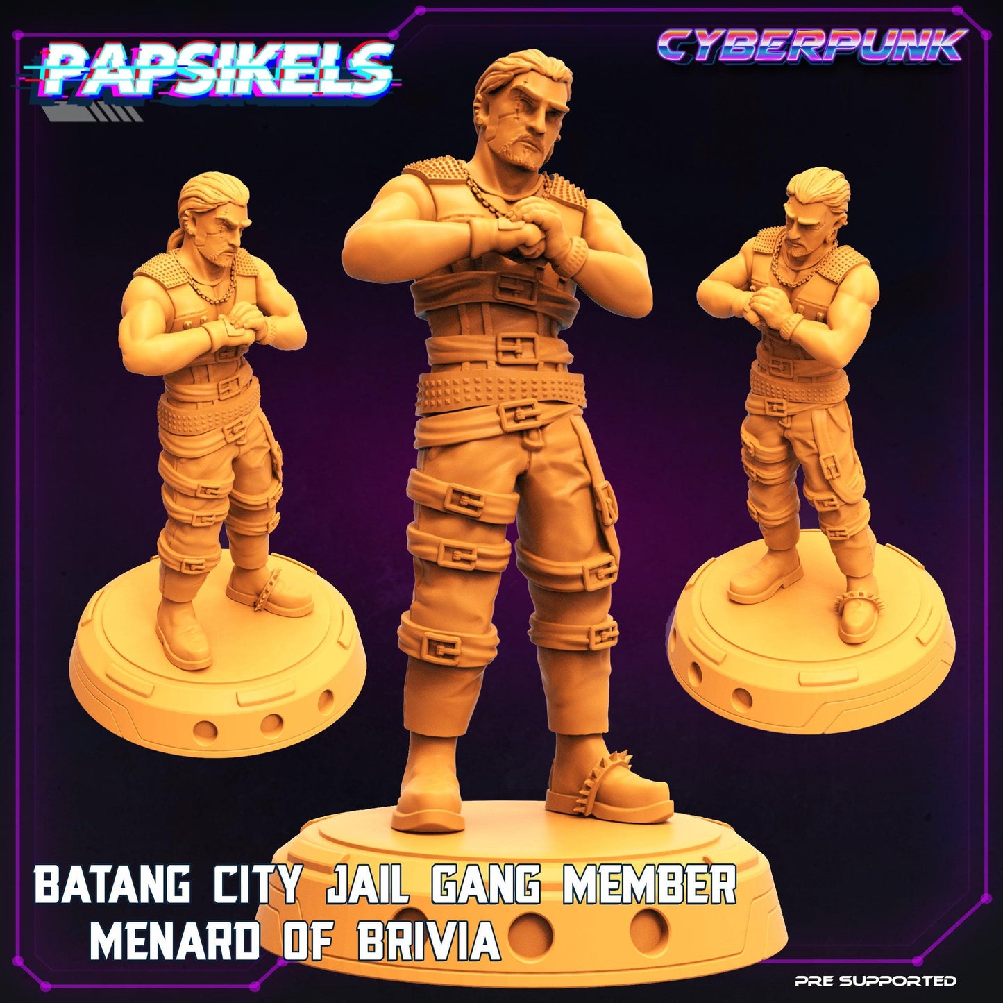 3D Printed Papsikels - Batang City Jail Gang Street Punk Set - 28mm 32mm