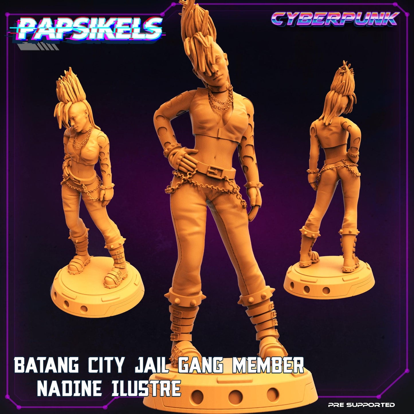 3D Printed Papsikels - Batang City Jail Gang Street Punk Set - 28mm 32mm