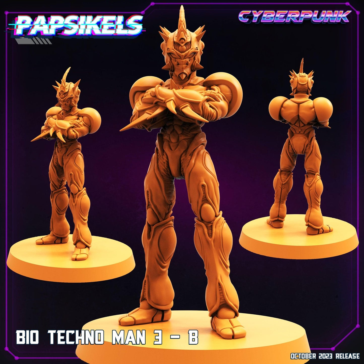 3D Printed Papsikels Bio Techno Man 3B Bio Techno Man Set 28mm 32mm