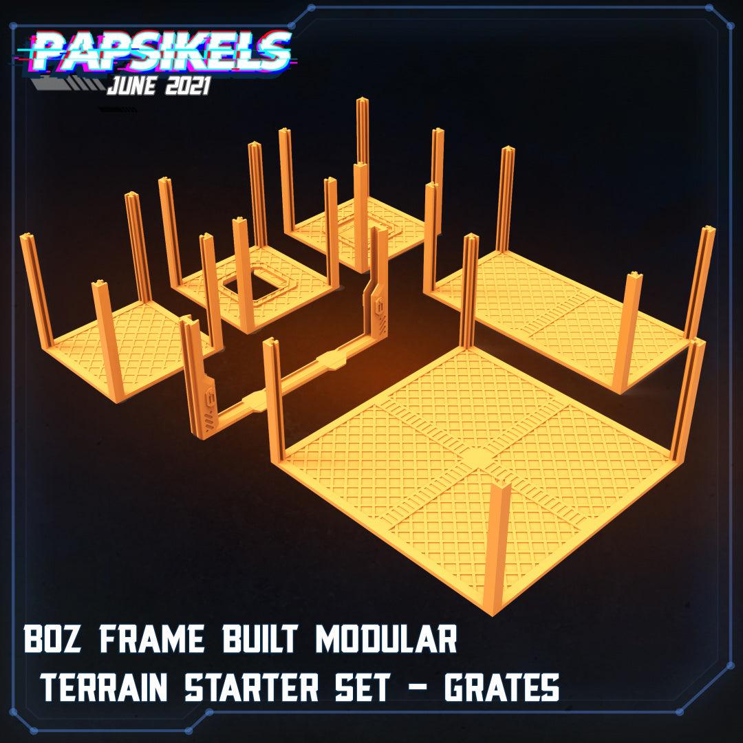 3D Printed Papsikels Boz Frame Built Modular Terrain Starter Set Aliens vs Humans Part 2 28mm 32mm