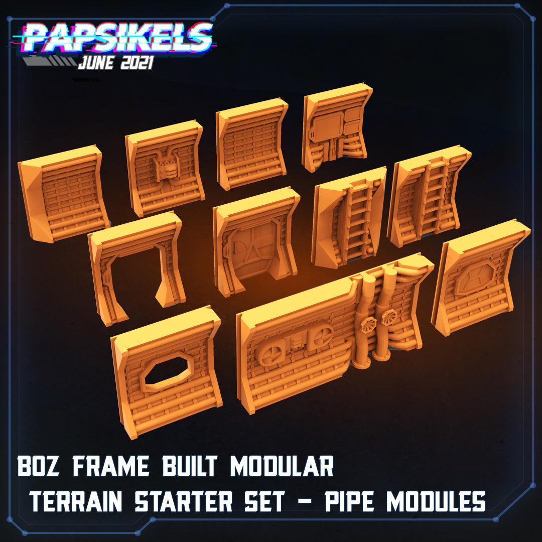 3D Printed Papsikels Boz Frame Built Modular Terrain Starter Set Aliens vs Humans Part 2 28mm 32mm