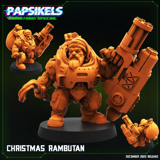 3D Printed Papsikels Christmas Rambutan 28mm 32mm