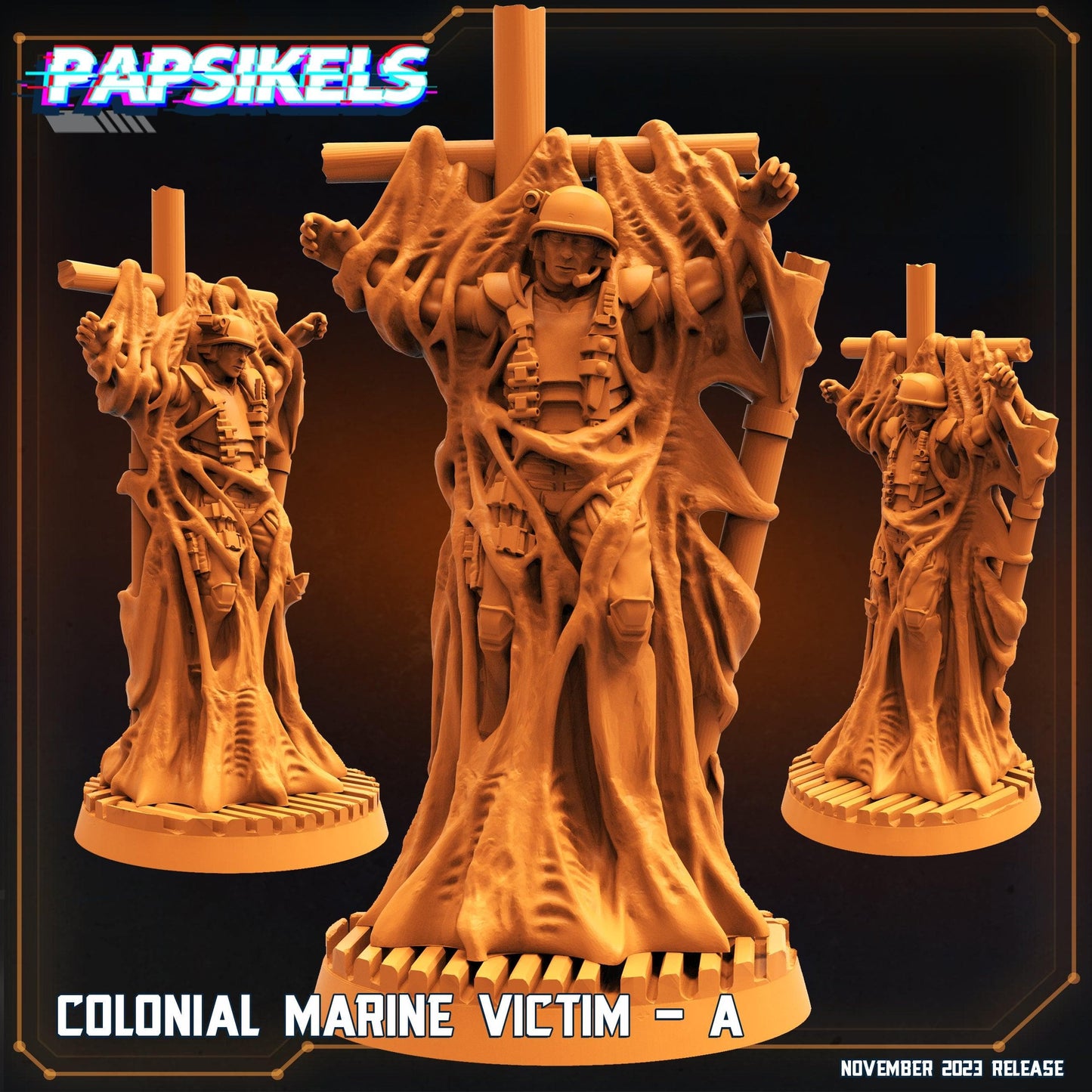3D Printed Papsikels Colonial Marine Victim Set 28mm 32mm