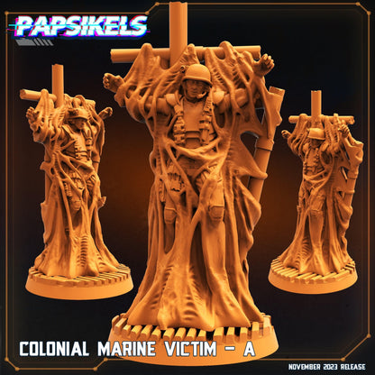 3D Printed Papsikels Colonial Marine Victim Set 28mm 32mm