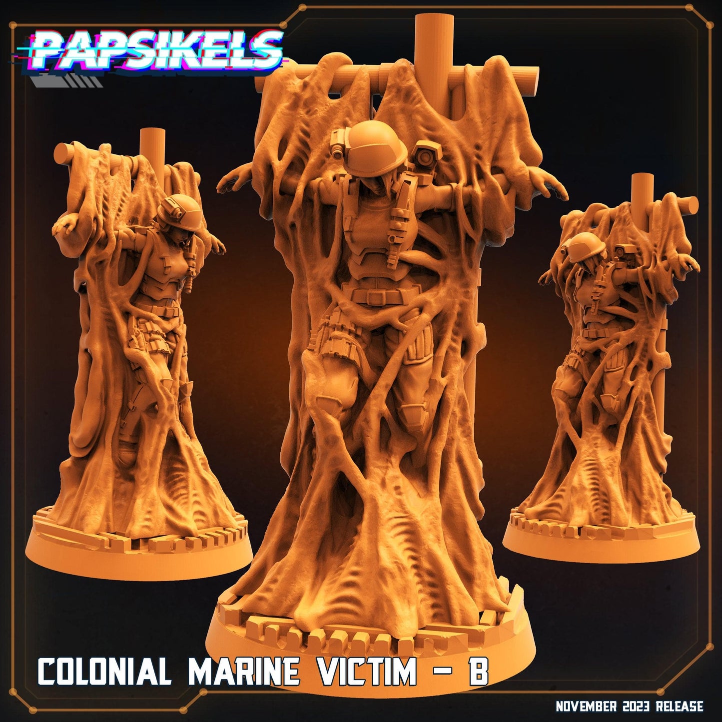 3D Printed Papsikels Colonial Marine Victim Set 28mm 32mm