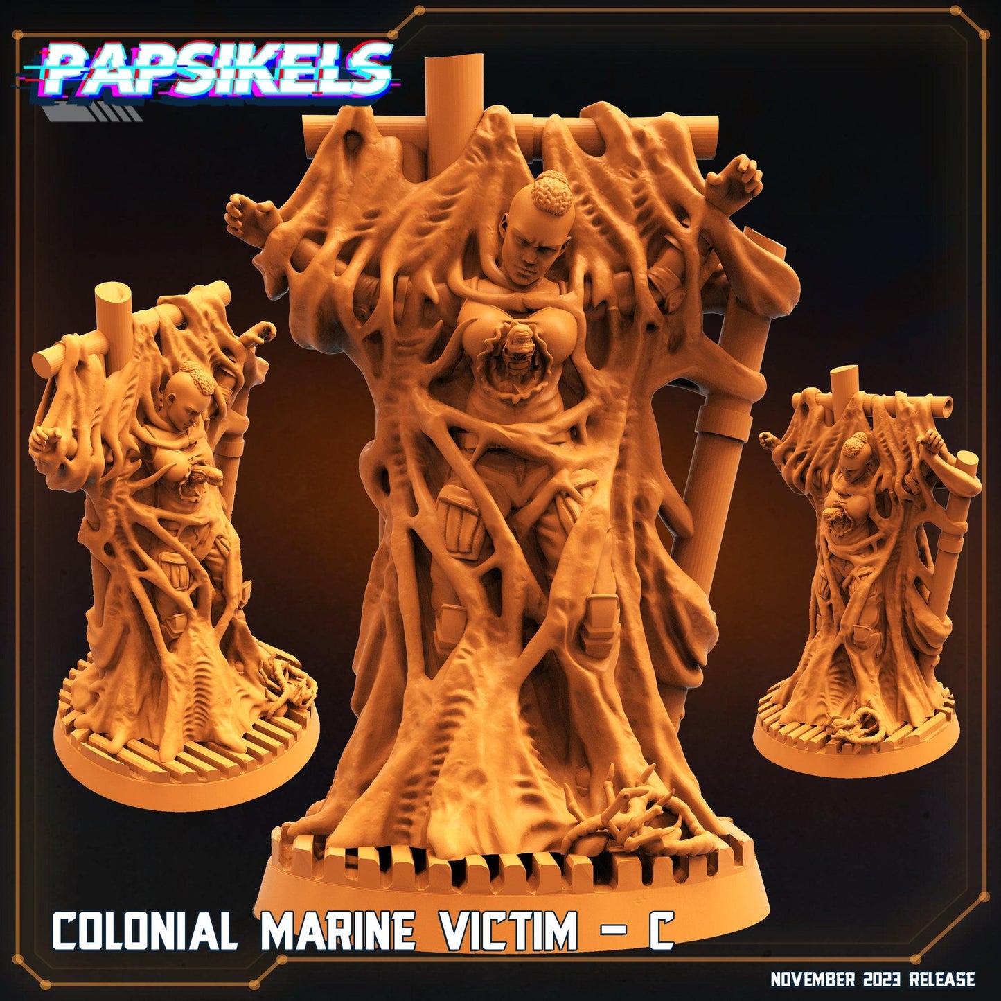 3D Printed Papsikels Colonial Marine Victim Set 28mm 32mm