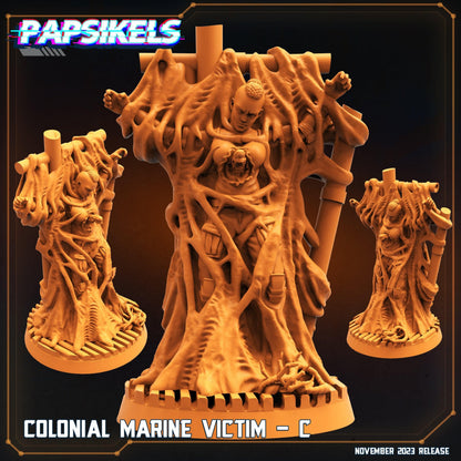 3D Printed Papsikels Colonial Marine Victim Set 28mm 32mm
