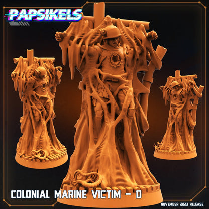 3D Printed Papsikels Colonial Marine Victim Set 28mm 32mm