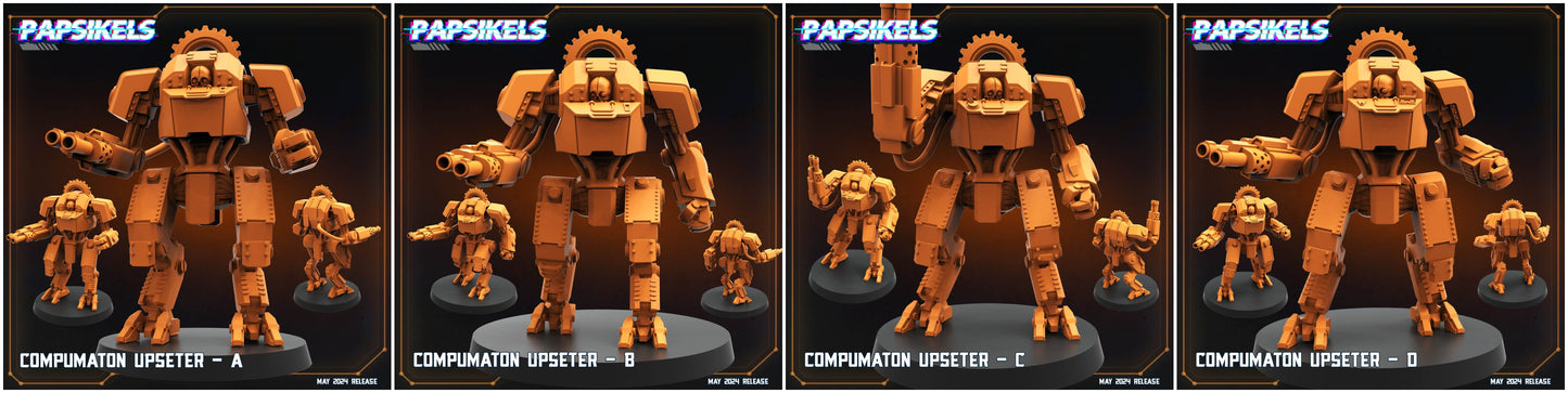 3D Printed Papsikels Compumaton Upseter Set Democracy Troopers Bugs and Bots 28mm 32mm