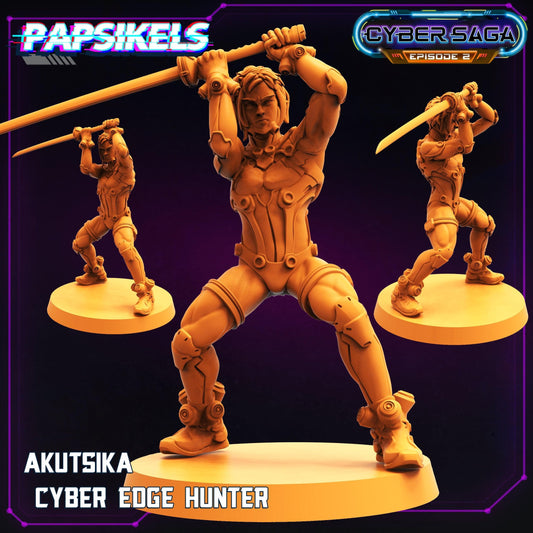 3D Printed Papsikels - Cyber Saga Episode 2 Akutsika Cyber Edge Hunter - 28mm 32mm
