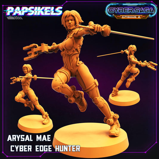 3D Printed Papsikels - Cyber Saga Episode 2 Arysal Mae Cyber Edge Hunter - 28mm 32mm
