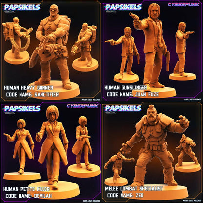 3D Printed Papsikels - Cyber Saga Episode 2 Guncraze Set - 28mm 32mm