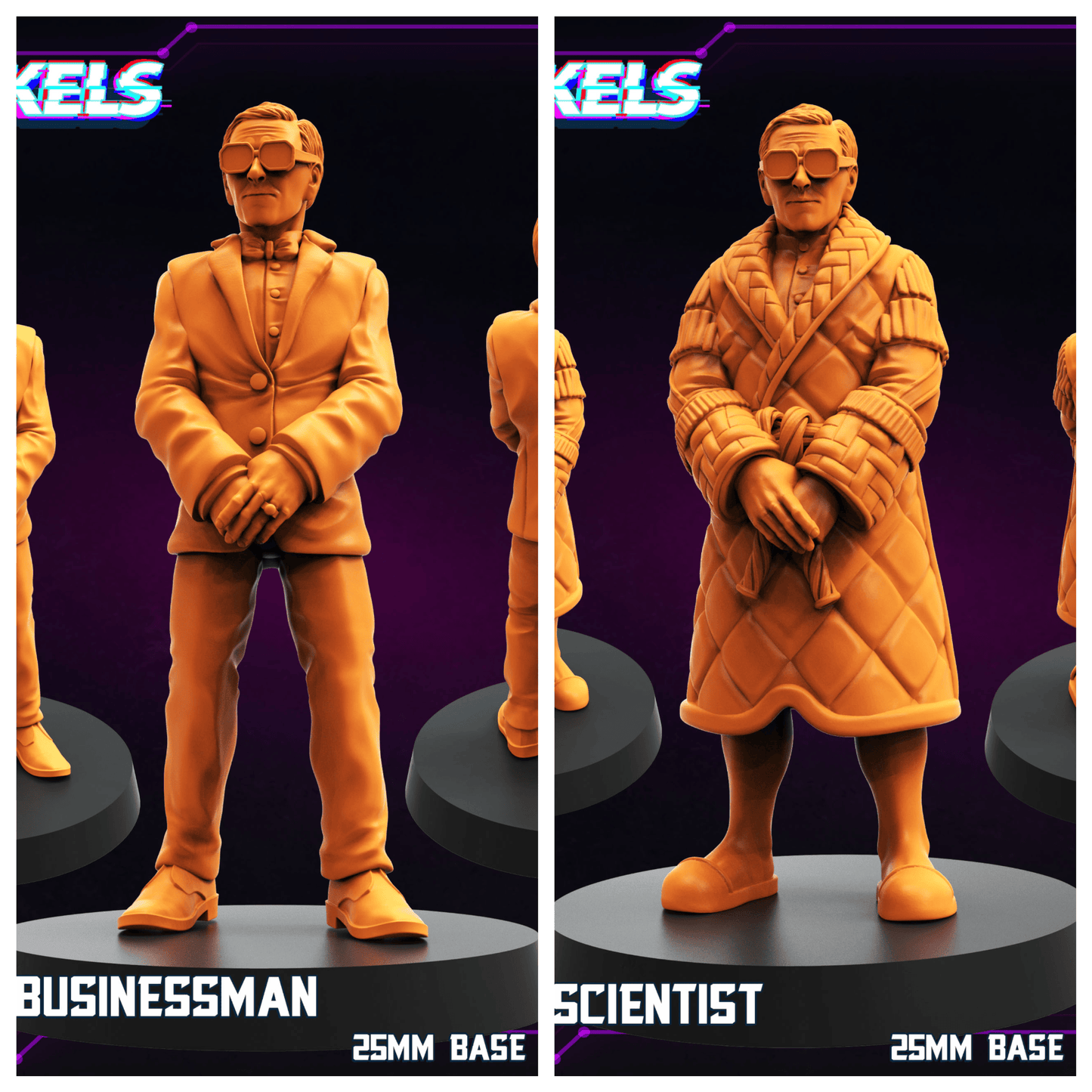 3D Printed Papsikels  Cyberbabe Kel C Zayver Bondage Suit SEPTEMBER 2024 CYBERPUNK 28mm 32mm