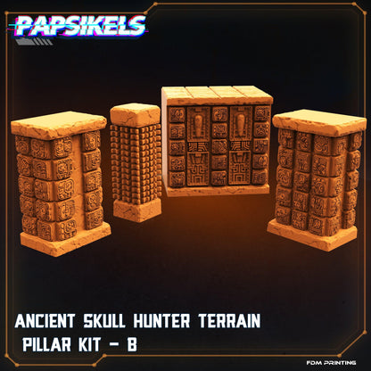 3D Printed Papsikels Cyberpunk Ancient Skull Hunter Modular Terrain - 28mm 32mm